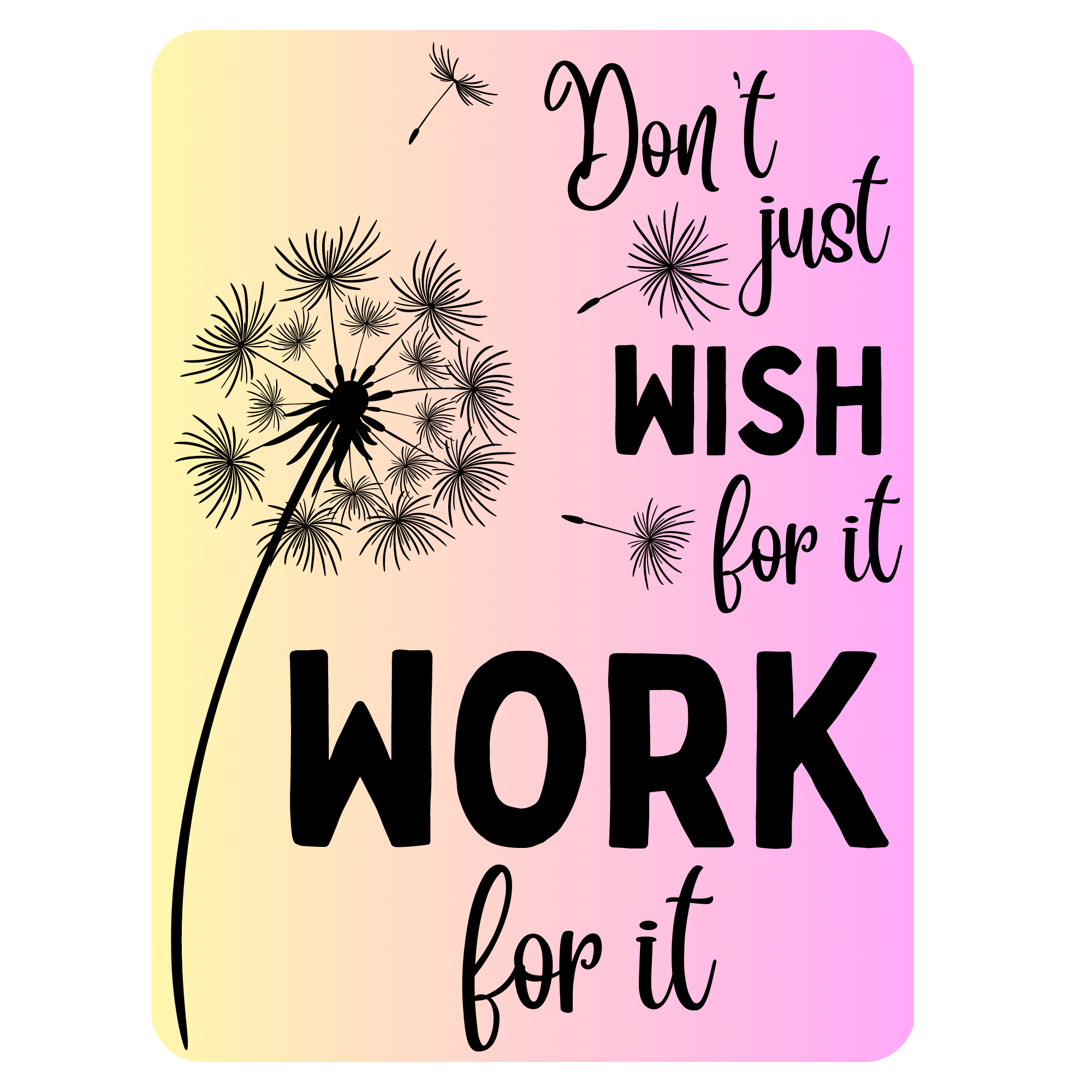 Work for It - Vinyl Sticker – RunMotivators