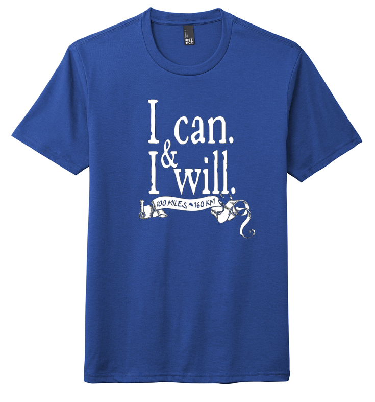 I can & I Will 100 Mile Challenge - T-SHIRT and MEDAL - NOW SHIPPING