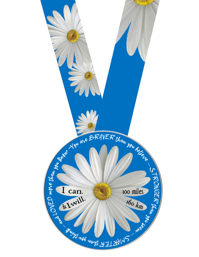 I can & I Will 100 Mile Challenge - MEDAL ONLY - NOW SHIPPING