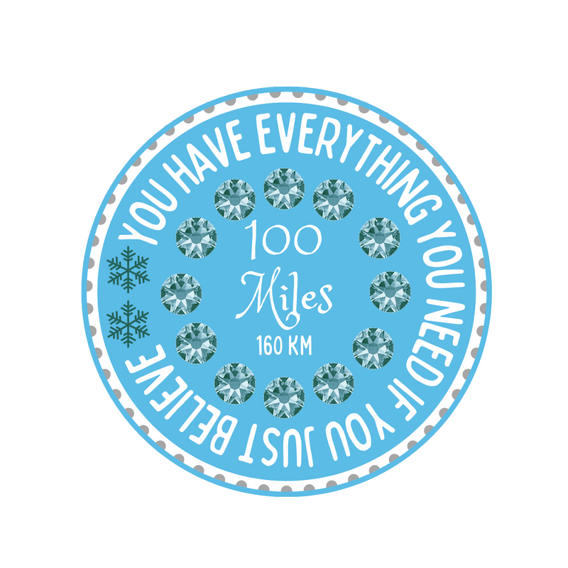 Just Believe 100 Mile Challenge Magnet - NOW SHIPPING