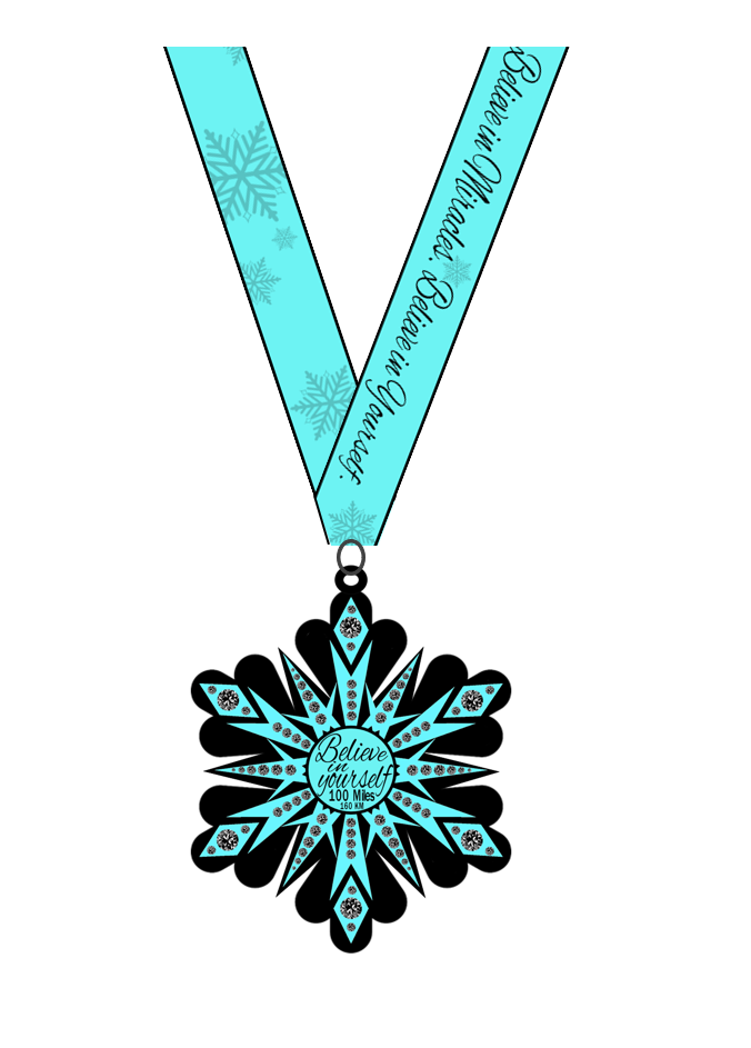 Believe 100 Mile Challenge - MEDAL ONLY - NOW SHIPPING