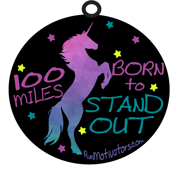 Born to Stand Out 100 Mile challenge - charm for bracelet - NOW SHIPPING