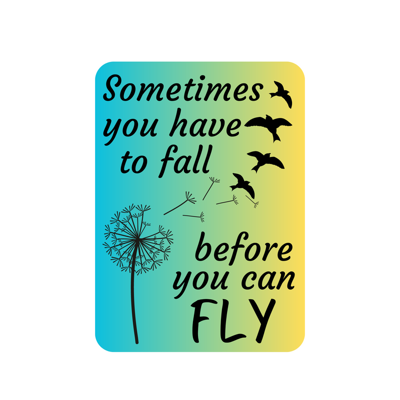Fall Before You Fly - Vinyl Sticker - SOS Fund