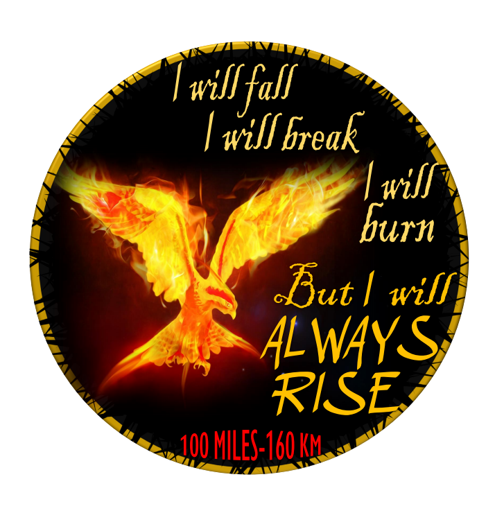 I Will Always Rise 100 Mile - 160 KM - Challenge Magnet - NOW SHIPPING