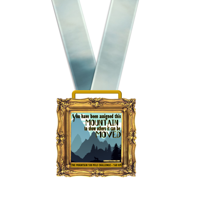 The Mountain 100 Mile Challenge - MEDAL ONLY - NOW SHIPPING
