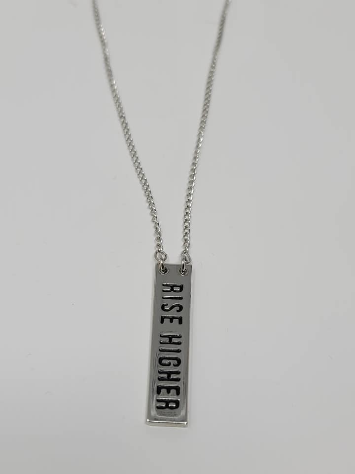 Rise Higher Tag Necklace