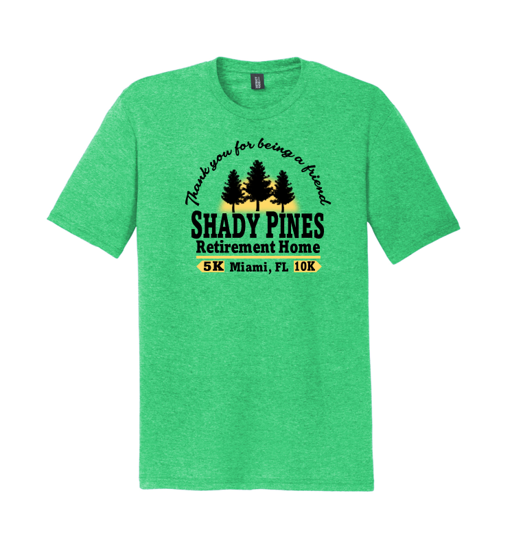Shady Pines 5K 10K - T-SHIRT AND MEDAL - NOW SHIPPING