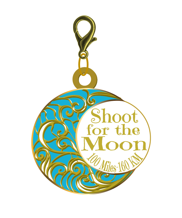 Shoot for the Moon 100 Miles/160km - CharMedal - NOW SHIPPING