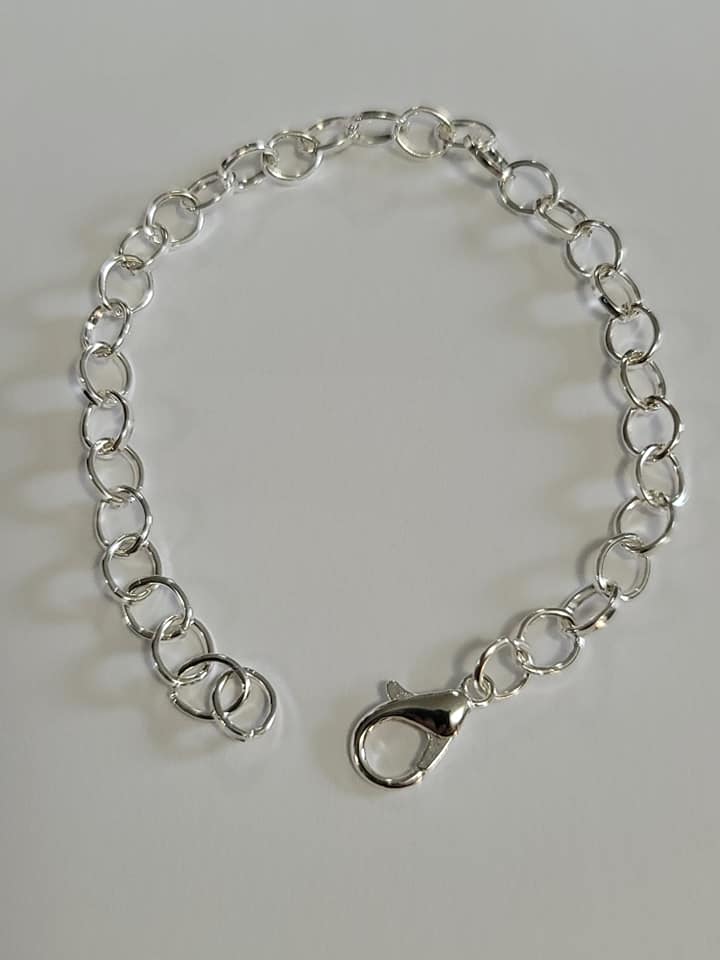 CharMedals Silver Plated Chain Bracelet