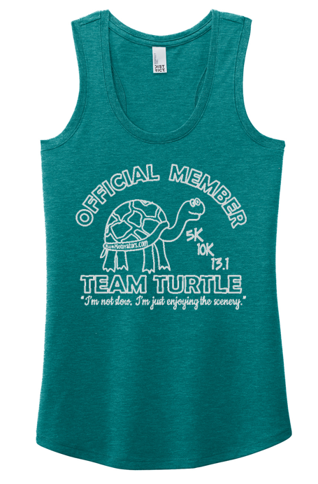Team Turtle 5K 10K 13.1 - TANK AND MEDAL - NOW SHIPPING