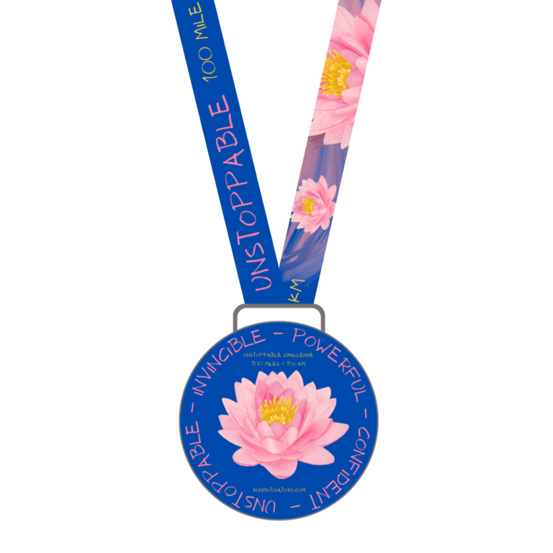 Unstoppable 100 Mile Challenge - MEDAL ONLY - NOW SHIPPING