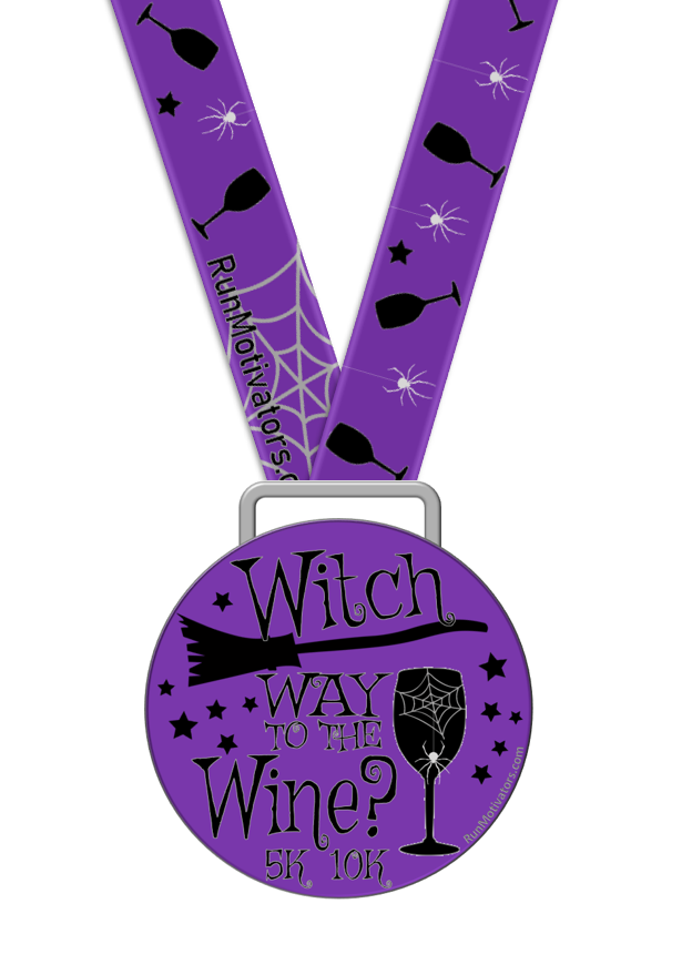 Witch Way to the Wine 5K 10K - MEDAL AND TANK - NOW SHIPPING